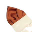 Нагрудный платок с кантом - коричневый