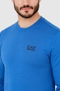 EA7 Niebieska bluza męska z czarnym logo L Rozmiar L