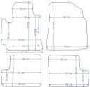 TOYOTA RAV4 2003-2006R. КИЛИМКИ ВЕЛЮРОВІ GOLD ЧОРНІ + LAMOWKA  (18031859362) фото min 7