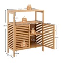 Kúpeľňová skrinka z bambusu Šírka nábytku 64 cm