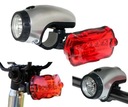OŚWIETLENIE ROWEROWE LAMPKI roweru 5+5LED
