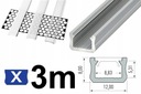 УЗКАЯ СВЕТОДИОДНАЯ ЛЕНТА ПРОФИЛЬ 12мм Х 3м СЕРЕБРЯНАЯ + ЛАМПА
