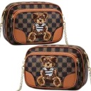 ЖЕНСКАЯ СУМКА MESSAGE, СУМКА НА ПЛЕЧЕ, СУМКА LITTLE BEAR TEDDY BAG ЦВЕТА