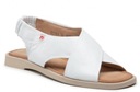 Biele Sandále Nessi Pohodlné Kožené Topánky Veľkosť UK 7