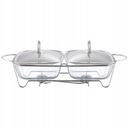 Амбиции тепло -устойчивый сосуд с обогревателем нагревателя 2 х 2,5 л.