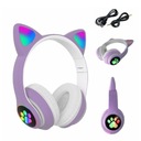 БЕСПРОВОДНЫЕ НАУШНИКИ ДЕТСКИЕ КОШАЧЬИ УШИ RGB