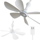 ПОТОЛОЧНЫЙ ВЕНТИЛЯТОР ПОРТАТИВНЫЙ ВЕНТИЛЯТОР 42 СМ USB ДЛЯ ТУРИСТИЧЕСКОГО КЕМПИНГА 5 Вт