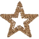 ЗОЛОТОЙ КУЛОН ЗВЕЗДА ИЗ РОТАНГА 20 СМ