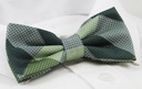 Зеленый галстук-бабочка с нагрудным платком - Alties
