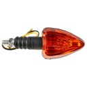 Мини-индикатор Shark - черно-оранжевый HOMOLOGATION, лампа 12v 23W