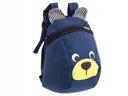 Batoh pre predškolákov detský batôžtek medvedík tmavomodrý Hrdina žiadny