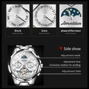 JSDUN 8937 Pánske mechanické hodinky Nedeľa Stav balenia originálne