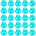 НАБОР ИЗ 25 КОСТИКОВ RPG DICE ICE CUBE DICE D12