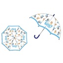 Синий зонт из фольги Bingo и Bluey 48 см