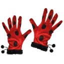 Красные ПЕРЧАТКИ с точками божьи коровки BIEDRONKA