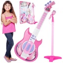 ЭЛЕКТРОРОК-ГИТАРА ДЛЯ ДЕТЕЙ ИГРАЕТ МЕЛОДИИ + МИКРОФОН НА ПОДСТАВКЕ для MP3