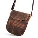 Pánska kožená taška cez rameno poštárka vintage Dominujúci vzor bez vzoru