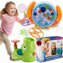 АРКАДНАЯ ИГРУШЕЧНАЯ ПУСКОВАЯ УСТАНОВКА С ЛЕТАЮЩИМ ДИСКОМ + ИГРА НА ЛОГИКУ