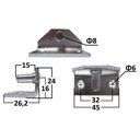 ГАЗОВАЯ ПРУЖИНА РУЧКА УГЛОВАЯ ОПОРА FI8 PIN