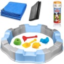 БОЛЬШАЯ ПЛАСТИКОВАЯ ПЕСОЧНИЦА ИГРУШКИ ДЛЯ ПЕСКА БЕЗ МЫЛЬНЫХ ПУЗЫРЕЙ