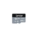 Lexar Professional 1066x UHS-I MicroSDXC, 64 ГБ, F