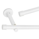 Karnisz nad okno pojedynczy biały - 19 mm / 180 cm