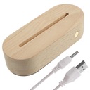 ПОДСТАВКА ДЛЯ ДИСПЛЕЯ СО СВЕТОДИОДНЫМ ОСНОВАНИЕМ, ДЕРЕВЯННАЯ, USB-ЛАМПА