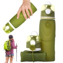 БУТЫЛКА ДЛЯ ВОДЫ НА УЛИЦЕ, 750 МЛ, СКЛАДНАЯ, БЕЗ BPA, ЗЕЛЕНАЯ