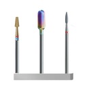IQ Nails Набор из 3 насадок для кутикулы Rainbow Nail Roller Cone Flame 18
