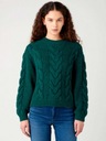 Sweter damski zielony gruby splot Wrangler XS Cechy dodatkowe brak