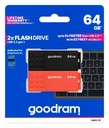 Флеш-накопитель GOODRAM 2x64 ГБ UME3 MIX USB 3.2, два комплекта