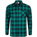 МУЖСКАЯ ФЛАНЕЛЕВАЯ РУБАШКА В КЛЕТКУ, 100% ХЛОПОК, размер M