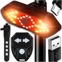 МОЩНЫЙ ВЕЛОСИПЕД ЗАДНИЙ ФОНАРЬ ВЕЛОСИПЕДНЫЕ ПОВОРОТНИКИ СВЕТОДИОДНЫЙ ЗАДНИЙ ФОНАРЬ USB