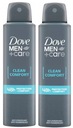 Антиперспирант DOVE Men Deo Clean Comfort 2 x 150 мл