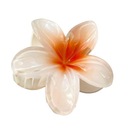 Заколка-пряжка-заколка для волос большой цветок Гавайский оранжевый