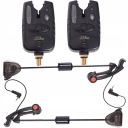 ZESTAW WĘDKARSKI 2X SYGNALIZATOR BRAŃ FEEDER 8 DIOD LED+2X SWINGER LED