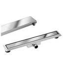 ЛИНЕЙНЫЙ ДРЕНАЖ 90 СМ 2 В 1 ДВУСТОРОННЯЯ ЗЕРКАЛЬНАЯ РЕШЕТКА НЕРЖАВЕЮЩАЯ СТАЛЬ INOX