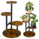 Цветочная кровать для цветов стоящая металлическая подставка 3 полки чердак для гостиной