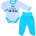 ДЕТСКИЙ КОМПЛЕКТ ДЛЯ МАЛЬЧИКА, БОДИ И ПОЛУСОННЫЙ МАЛЬЧИК 56 ПАПИН СЫН