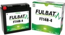 Akumulátor Fulbat YT14B-4 FT14B-4 12V 12.6Ah 210A EAN (GTIN) 3564095506443