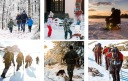 Туристичні Ручки, Антиковзаючі Накладки Чорний Raczki Turystyczne