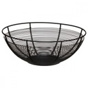 ЧЕРНАЯ МЕТАЛЛИЧЕСКАЯ КОРЗИНА ДЛЯ ФРУКТОВ/ХЛЕБА