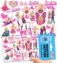 TATUAŻE ZMYWALNE TYMCZASOWE DLA DZIECI DZIECIĘCE BARBIE WZORY ORYGINALNE