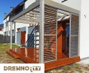регулируемые деревянные жалюзи для террасы 80x225 SLIM