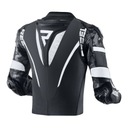 CHAQUETA CUERO MOTOCICLETA REBELHORN REBEL BLACK/WHITE REGALO 