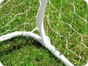 Veľká kovová tréningová futbalová bránka + sieťka + presná podložka 240x150 Šírka stĺpikov 22 mm