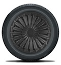 4 универсальных колпака Joy Black Mat, черные, 15 дюймов, для колес автомобиля