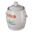 Керамическая бочка объемом 3 литра для засолки огурцов.