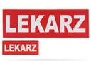КРАСНЫЕ СВЕТООТРАЖАЮЩИЕ НАШИВКИ ДОКТОРСКАЯ ПИСЬМО - НАБОР