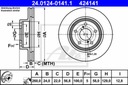 DISCOS ZAPATAS PARTE DELANTERA ATE SUBARU LEGACY II UNIVERSAL 